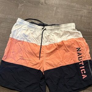 Nautica men’s swim trunks- XL with hidden pocket